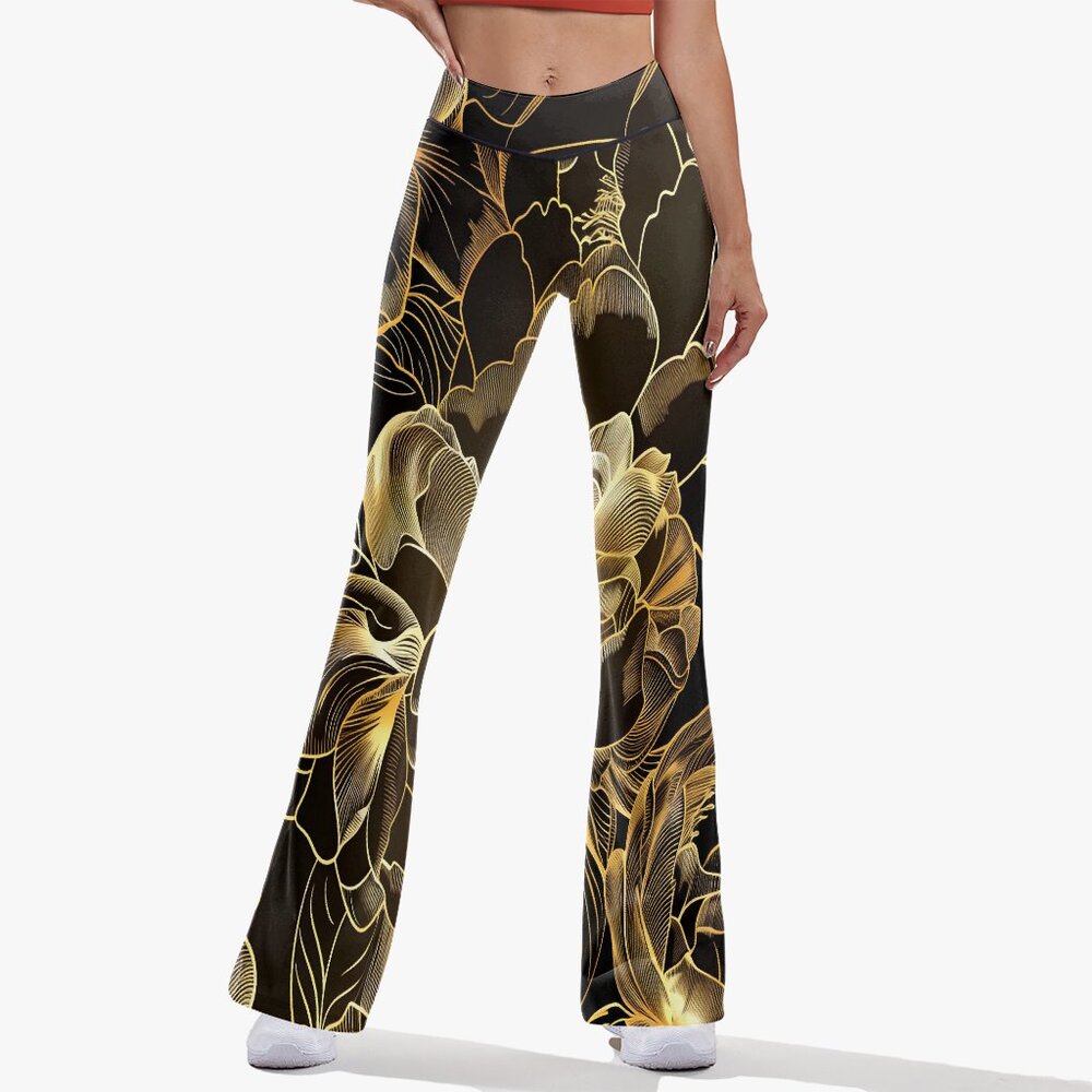 High-rise Bell-bottoms Yoga Pants